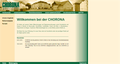 Desktop Screenshot of chorona.de