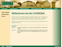Tablet Screenshot of chorona.de